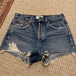 Agolde High Rise Parker Jean Shorts - Size 27